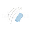 BENECREAT 3Pcs 3 Styles 925 Sterling Silver Chain Extender STER-BC0002-50-7