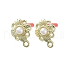 Plating Alloy with 304 Steel Needle Earrings Finding EJEW-B036-03G-03-1