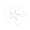 Brass Earring Hooks KK-Q363-S-NF-1