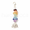 Chakra Theme Natural Gemstone Pendant Decorations HJEW-JM00645-2
