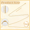 SOFPLATE 30Pcs Iron Ball Chain Necklace Making MAK-SP0001-08G-2
