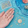Unicraftale 40Pcs 2 Colors 304 Stainless Steel Pendants STAS-UN0028-46-2