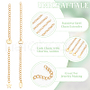 Unicraftale 40Pcs 4 Styles 304 Stainless Steel Chain Extender STAS-UN0060-89-5