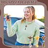 12Pcs 3 Colors Alloy Coffee Tea Spoon & Bee Pendants PALLOY-GA00013-6
