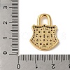 Brass Micro Pave Cubic Zirconia Glass
 Pendants KK-R162-029C-G-3
