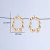 Simple Rectangle Brass Stud Earrings TV5260-4