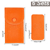  6 Sets Flocky Velvet Watch Storage Pouches TP-NB0001-69-2