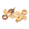 304 Stainless Steel Rhinestone Pendants STAS-U061-17G-2