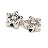 Tibetan Style Alloy Flower Beads TIBEB-Q060-016-LF-2