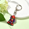 Halloween Acrylic Gnome Pendant Decoration HJEW-YW00031-03-1