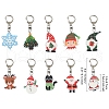 Christmas Theme Acrylic Pendant Decoration HJEW-YW00032-01-3