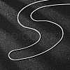 Brass Round Snake Chain Necklace Making MAK-T006-11B-S-3