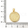 Rack Plating Brass with Cubic Zirconia Pendants KK-Z086-33G-09-3