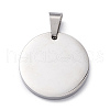 304 Stainless Steel Pendants STAS-Z027-02A-P-3