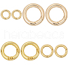 SUNNYCLUE 8Pcs 4 Styles Brass Twister Clasps KK-SC0005-68-1