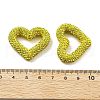 Heart Shape Polymer Clay Rhinestone Beads CLAY-NH0001-09A-13-3