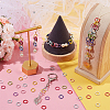   270Pcs 9 Colors Embossed Style Iron Open Jump Rings IFIN-PH0001-84-2