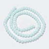 Opaque Solid Color Glass Beads Strands X-EGLA-A034-P8mm-D06-2