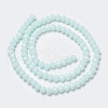Opaque Solid Color Glass Beads Strands X-EGLA-A034-P8mm-D06-2