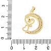 Brass Micro Pave Cubic Zirconia Pendants KK-D357-09A-G-3