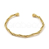 304 Stainless Steel Twisted Open Cuff Bangles for Women BJEW-E100-07G-2
