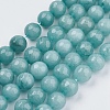 Natural White Jade Bead Strands G-R166-8mm-20-1