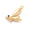 Brass Rhinestone Pendants KK-E793-09G-2