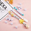 20Pcs Blue Cube Letter Silicone Beads 12x12x12mm Square Dice Alphabet Beads with 2mm Hole Spacer Loose Letter Beads for Bracelet Necklace Jewelry Making JX434Z-6