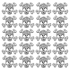 SUNNYCLUE 30Pcs Alloy Rhinestone Slide Charms FIND-SC0010-35-1