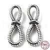 925 Thailand Sterling Silver Connector Charms STER-D003-34AS-3
