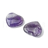 Mother's Day Gifts Natural Amethyst Heart Palm Stone G-YW0001-52B-2