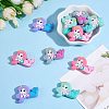 12Pcs 4 Colors Silicone Focal Beads JX774A-3