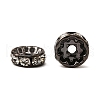 Brass Rhinestone Spacer Beads RB-A014-Z10mm-01B-3