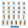 Craftdady 130Pcs 26 Style Plastic Beads KY-CD0001-01-7