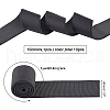 BENECREAT 10Yards 10 Colors Polyster Ultra Wide Thick Flat Elastic Band EC-BC0001-41-2