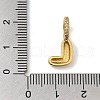Brass Micro Pave Cubic Zirconia Pendants KK-K345-13L-G-3