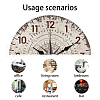 MDF Printed Wall Clock HJEW-WH0058-004-3