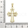Brass Micro Pave Cubic Zirconia Pendants KK-Z100-33G-02-3