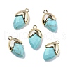 Synthetic Dyed Turquoise Pendants G-U019-03A-07-1
