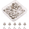 Brass Brooch Base Settings KK-BC0005-03P-1