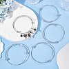 Unicraftale 5Pcs 304 Stainless Steel Wire Wrap Bangles Making MAK-UN0001-51-2