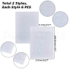 AHADERMAKER 12Sheets 2 Style Waterproof Plastic Copier Transparency Film DIY-GA0003-19-2