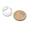 304 Stainless Steel Hollow Cuff Rings for Women RJEW-S395-01P-5