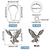 AHADERMAKER DIY Eagle Shower Curtain Hook Rings Making Kit DIY-GA0003-64-2