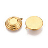 304 Stainless Steel Pendant Cabochon Settings STAS-T065-84G-2