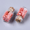 Glass Wishing Bottle Pendant Decorations GLAA-N037-01E-3