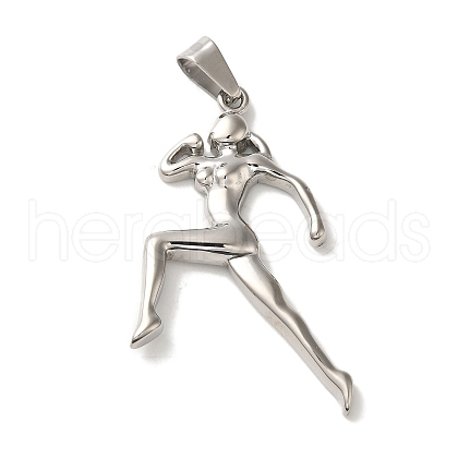 Non-Tarnish Hip Hop Fitness 316L Surgical Stainless Steel Pendants STAS-H194-01P-01-1