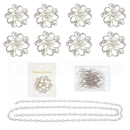  DIY Chain Dangle Brooch Making Kits DIY-NB0007-53-1
