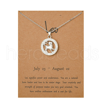 Alloy Constellation Pendant Necklaces PW23032745658-1