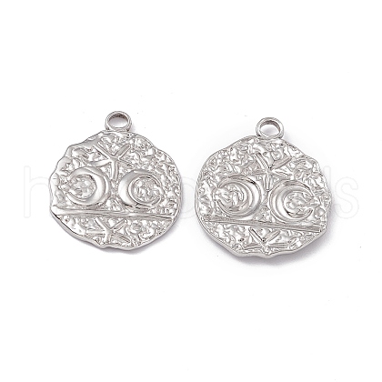 Non-Tarnish 304 Stainless Steel Pendants STAS-B031-28P-1